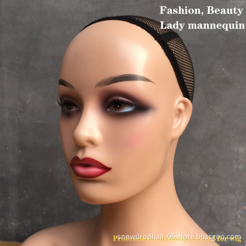 Wholesale Head mannequin with bust wig headstand for wigs display making styling and jewelry display mannequin with shoulder